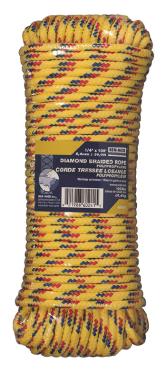 POLY ROPE BRAIDED 1/4-IN X 100-FT