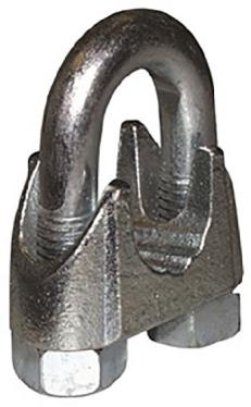 ROPE CLIP MALLEABLE IRON 1/4-IN