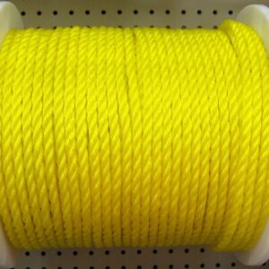 POLY ROPE TWIST YELLOW 3/8-IN