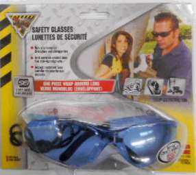 SAFETY GLASSES LIGHT BLUE