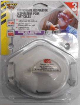 RESPIRATOR N95 DISPOSABLE 3 PACK