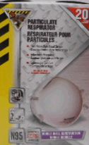 RESPIRATOR N95 DISPOSABLE 20 PACK