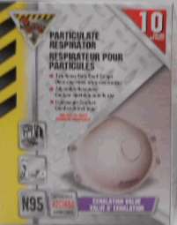RESPIRATOR N95 DISPOSABLE 10 PACK