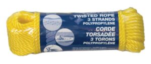 POLY ROPE TWIST YELLOW 3/16-IN