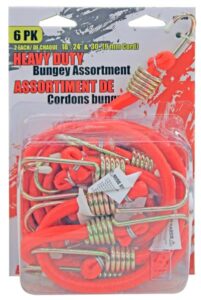 BUNGEE CORD ASSORTED 6 PACK