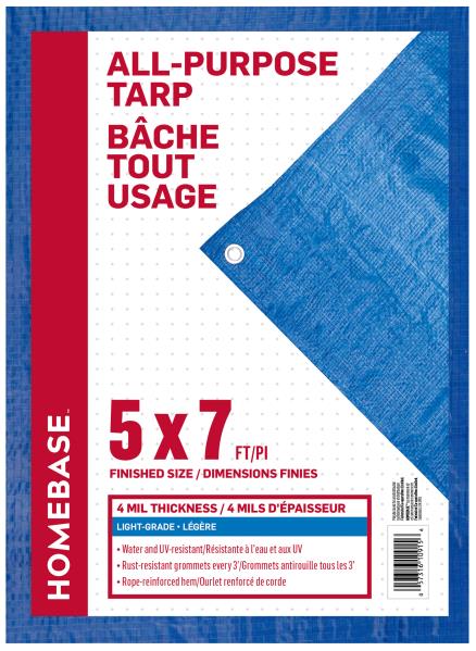 TARP ECONOMY BLUE 5 X 7-FT