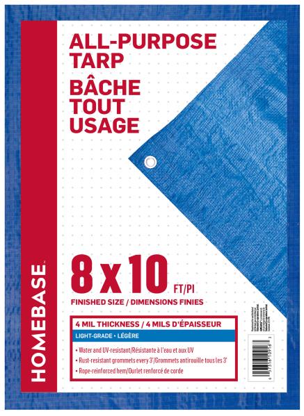 TARP ECONOMY BLUE 8 X 10-FT