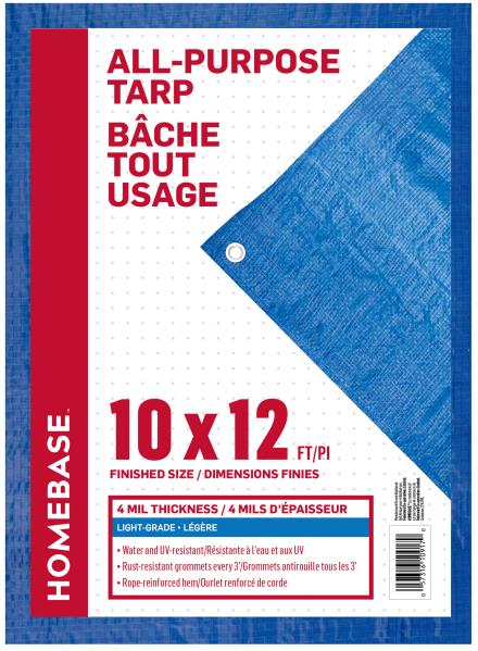 TARP ECONOMY BLUE 10 X 12-FT
