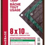 TARP MID GRADE BROWN/GREEN 8 X 10FT