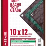 TARP MID GRADE BROWN/GREEN 10X12FT