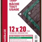 TARP MID GRADE BROWN/GREEN 12X20FT