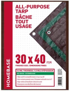 TARP MID GRADE BROWN/GREEN 30X40FT