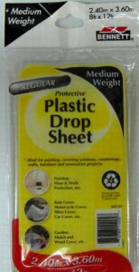 DROP CLOTH PLASTIC 8 X 12-FT