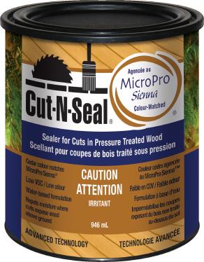 WOOD PRESERVATIVE END CUT BRN 946ML