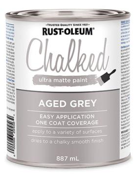 CHALKED MATTE PAINT AGED GREY 887ML