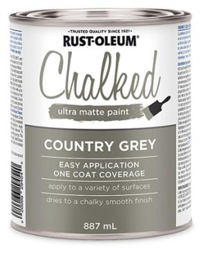 CHALKED MATTE PAINT GREY 887-ML