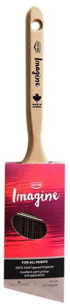 PAINT BRUSH ANGLED POLYESTER 63-MM