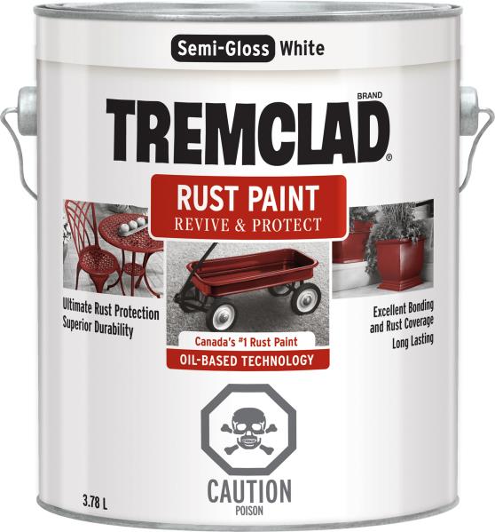 RUST PAINT SEMI GLOSS WHITE 3.78-L