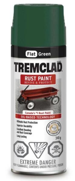 RUST PAINT FLAT GREEN 340-GR
