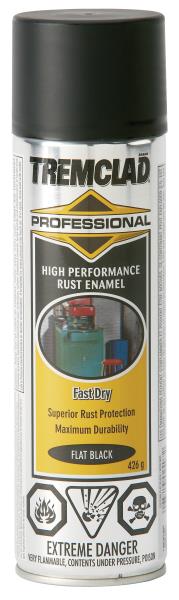 PRO RUST PAINT FLAT BLACK 426-GR