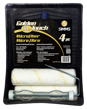 PAINT TRAY SET MICROFIBER 4 PC