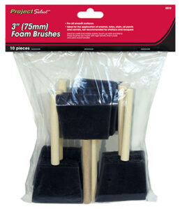 PAINT BRUSH FOAM 3-IN 10 PACK