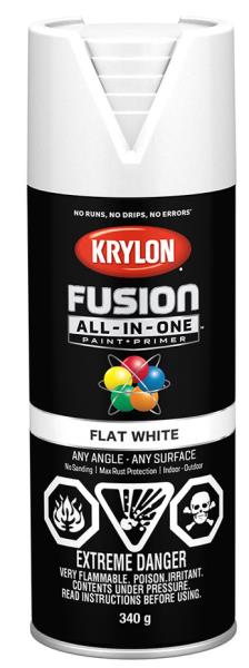 SPRAY PAINT FLAT WHITE 340-GR
