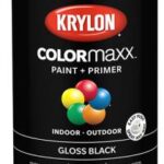 SPRAY PAINT GLOSS BLACK 340-GR