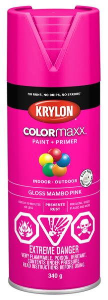 SPRAY PAINT GLOSS MAMBO PINK 340-GR