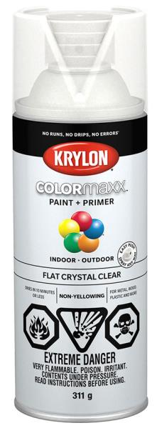 SPRAY PAINT FLAT CRYSTAL CLEAR 311G