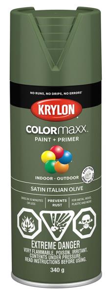 SPRAY PAINT SATIN OLIVE 340-GR