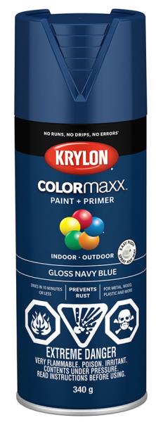 SPRAY PAINT GLOSS NAVY BLUE 340-GR