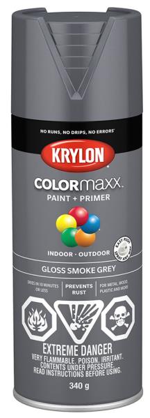 SPRAY PAINT GLOSS SMOKE GREY 340-GR