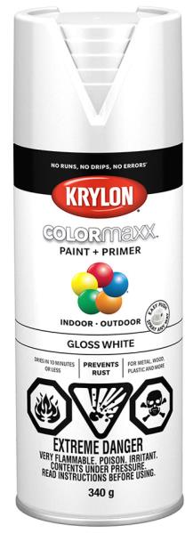 SPRAY PAINT GLOSS WHITE 340-GR