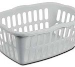 LAUNDRY BASKET WHITE 52-L