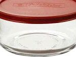 STORAGE BOWL GLASS WITH LID 4 CUP