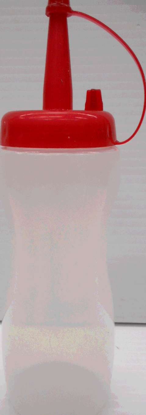 DISPENSER BOTTLE CLEAR 8-OZ
