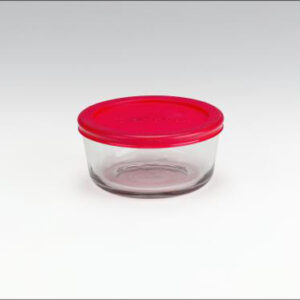 GLASS STORAGE BOWL AND LID 2 CUP