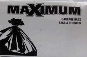 GARBAGE BAG BLACK 170-L 100 PACK