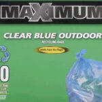 RECYCLING BAG 67-L CLEAR BLUE 40 PK