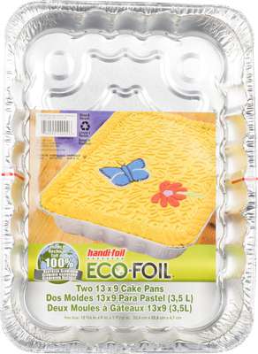ECO FOIL CAKE PAN 9 X 3-IN 2 PACK