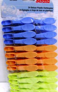PLASTIC CLOTHESPIN ASSORTED 24 PC