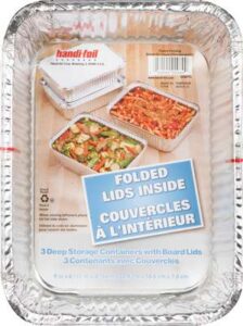 DEEP STORAGE CONTAINER / LID 3PK