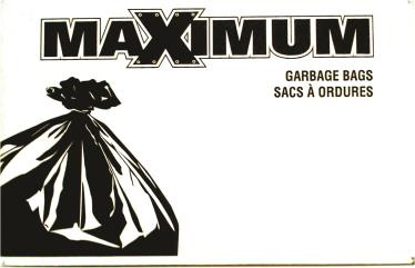 GARBAGE BAG 42X48-IN BLACK 100 PACK