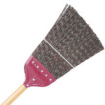 RAILROAD TRACK BROOM WOOD HANDLE