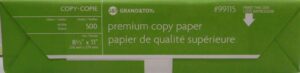 COPY PAPER WHITE LETTER SIZE 500 PK