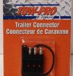 TRAILER CONNECTOR FLAT 4 POLE 3 LED