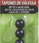 VALVE CAPS BLACK 4 PC
