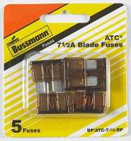 ATC FUSE BP/ATC-7.5-RP 7.5 AMP 5 PK