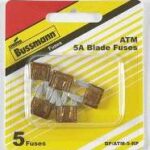 AUTO FUSE MINI TAN 5 AMP 5 PK